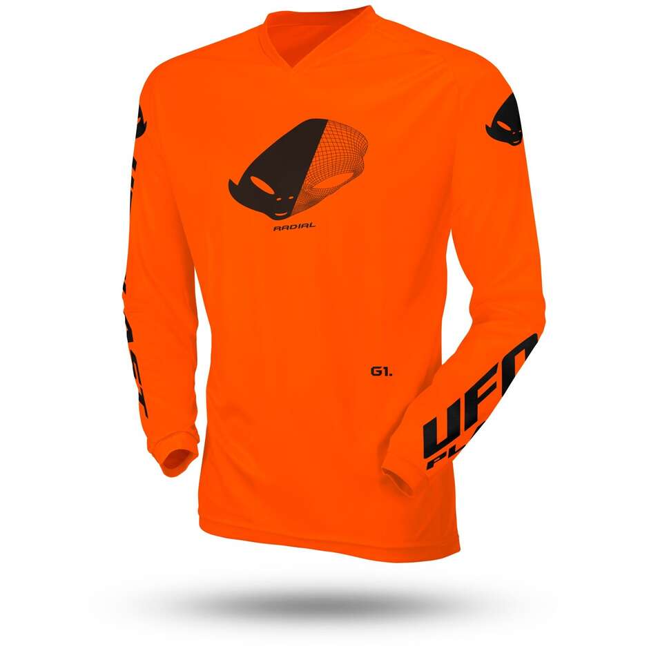 Maglia Moto Cross Enduro da Bambino Ufo SLIM RADIAL Arancio taglia S