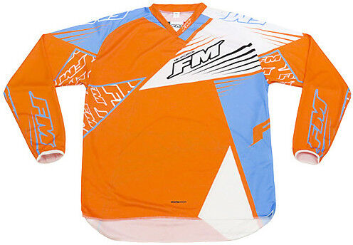 Maglia Moto Cross Enduro FM Racing X24 Force Arancio Blu taglia 3XL