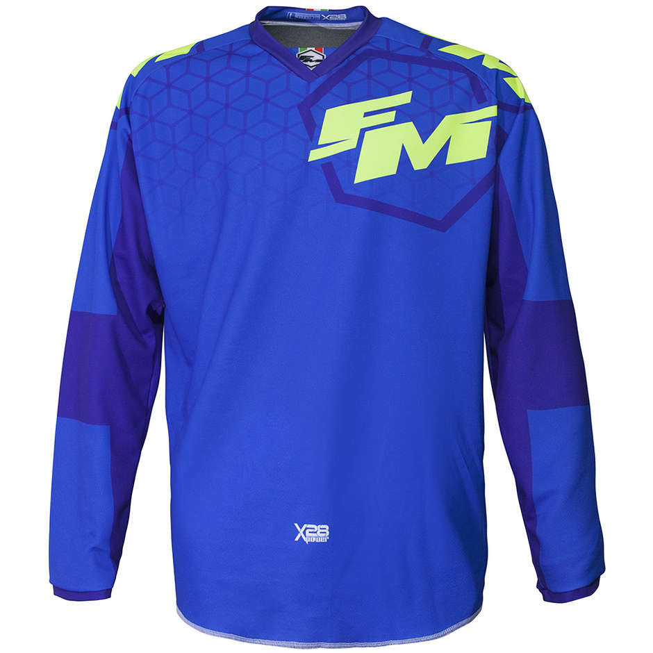 Maglia Moto Cross Enduro Fm Racing X28 POWER Blu Azzurro taglia 3XL