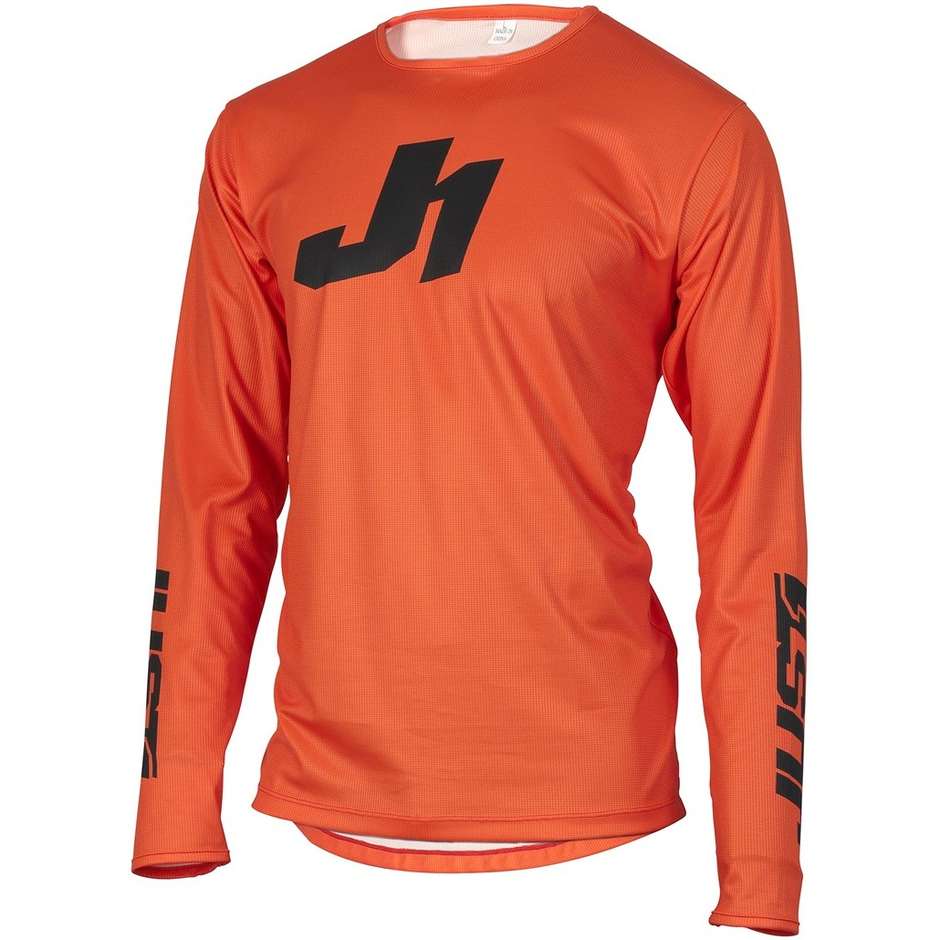 Maglia Moto Cross Enduro Just1 J-ESSENTIAL SOLID Arancio taglia XL