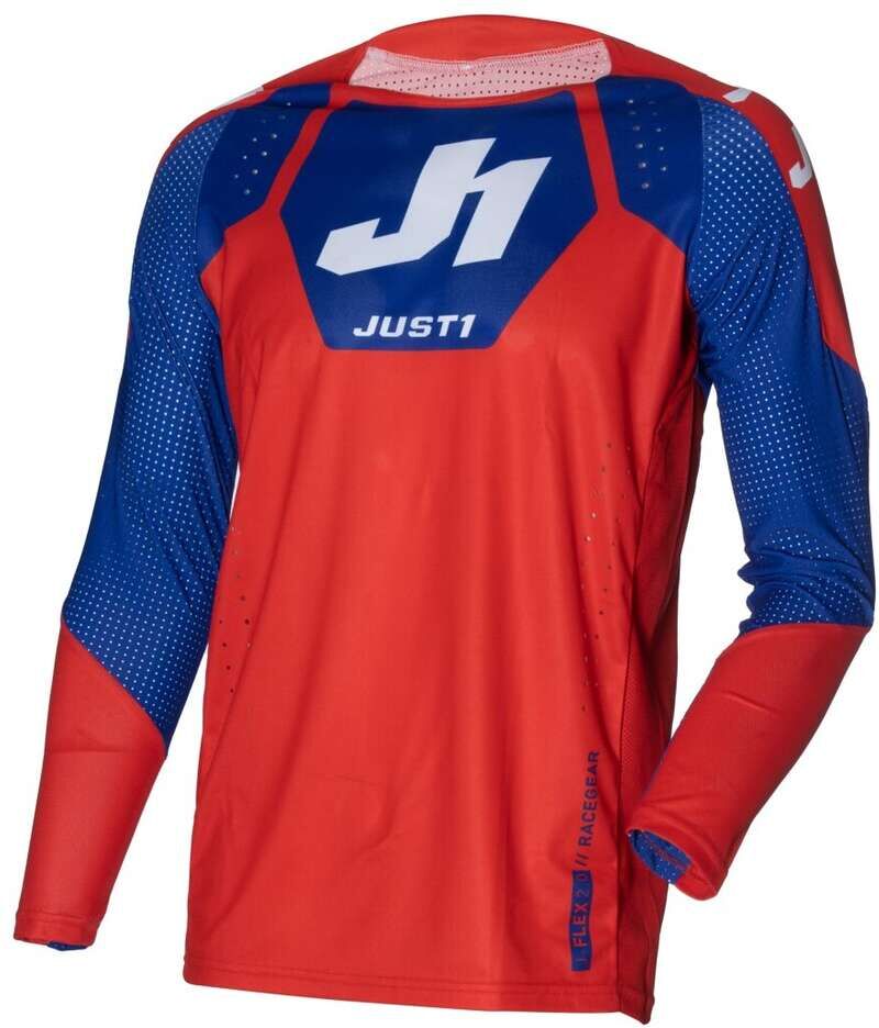 Maglia Moto Cross Enduro Just1 J-FLEX 2.0 District Blu Bianc taglia 2X