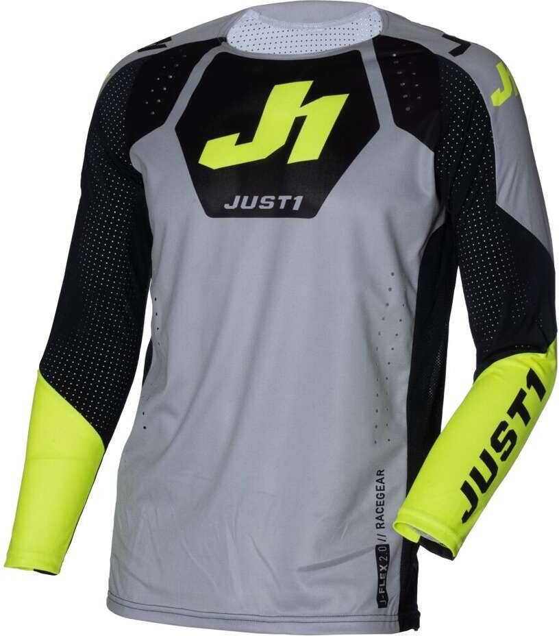 Maglia Moto Cross Enduro Just1 J-FLEX 2.0 District Grigio Gi taglia S