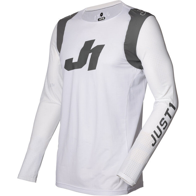 Maglia Moto Cross Enduro Just1 J-FLEX Aria Bianco Grigio taglia XS