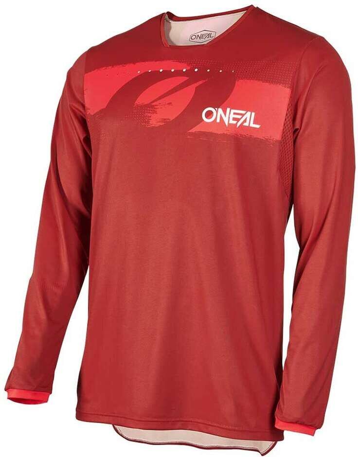 Maglia Moto Cross Enduro Mtb Oneal ELEMENT FR HYBRID Rossa taglia 2XL