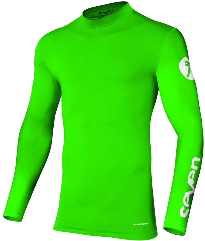 Maglia Moto Cross Enduro Seven Mx ZERO COMPRESSION Verde Flu taglia S