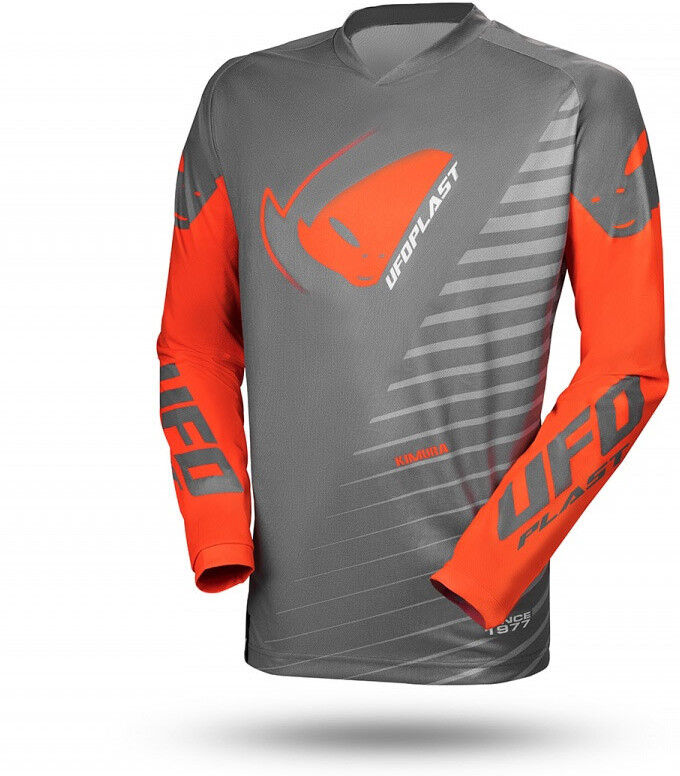 Maglia Moto Cross Enduro Ufo KIMURA Grigio Arancio taglia L