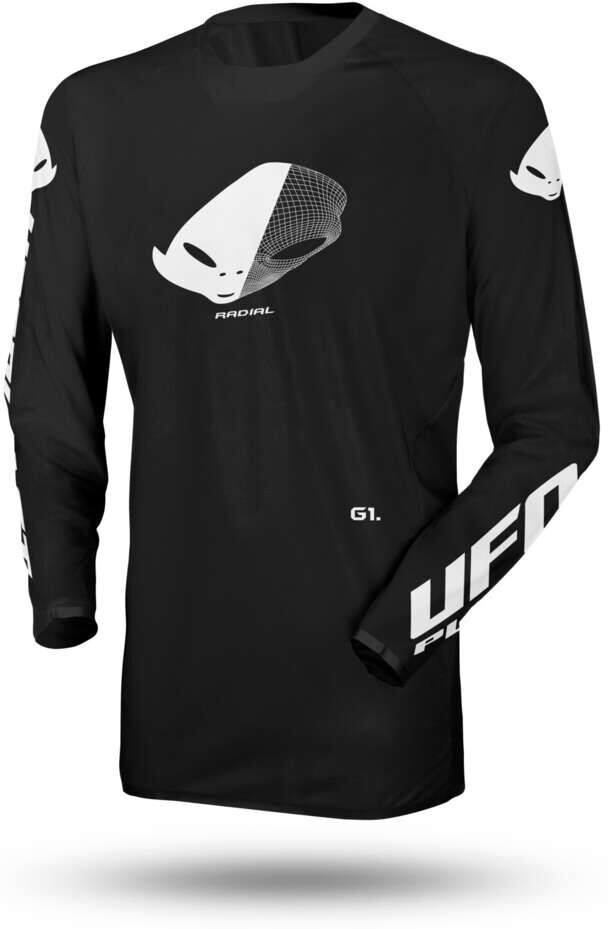 Maglia Moto Cross Enduro Ufo SLIM RADIAL Nero taglia L