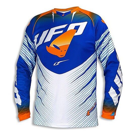 Maglia Moto Cross Enduro Ufo Voltage Arancio Blu taglia M