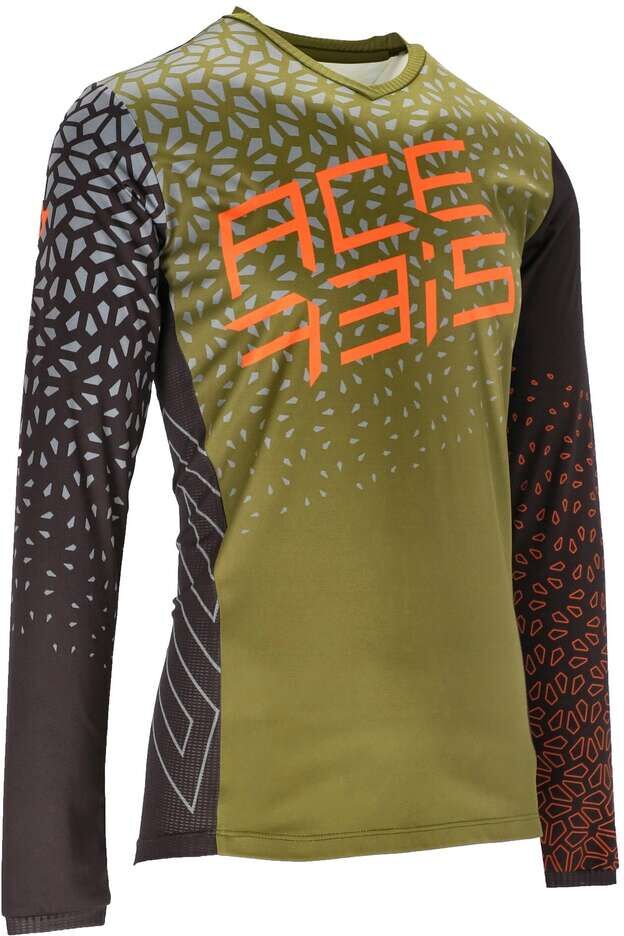 Maglia Moto Mtb Acerbis Modello WINTERFELL Nero Verde taglia M