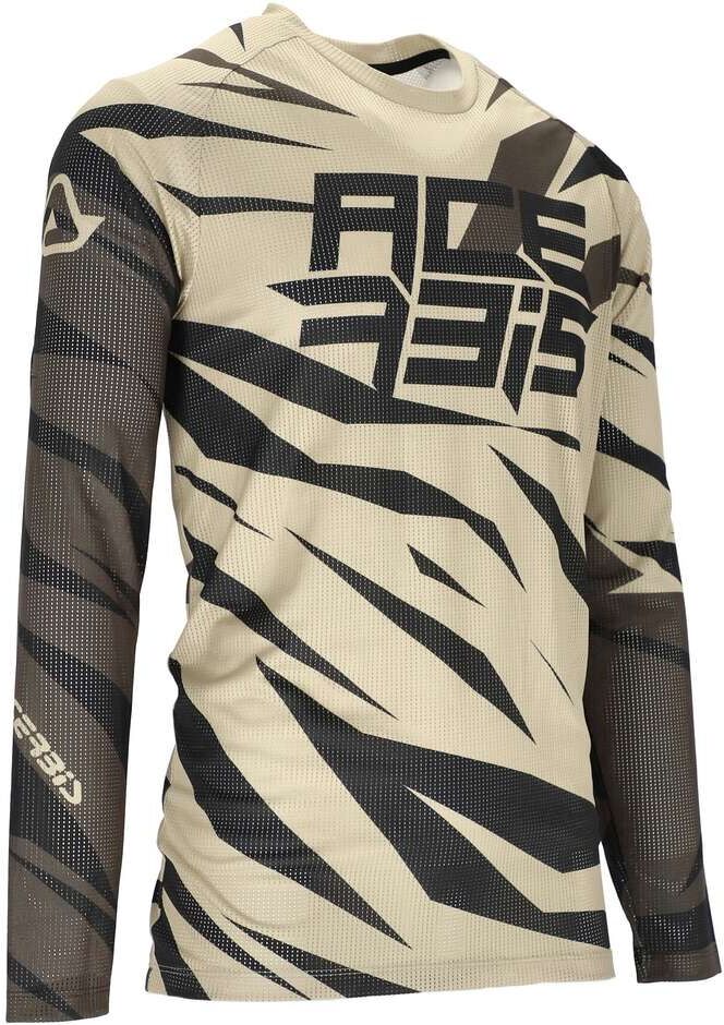 Maglia Moto Mtb Acerbis MX J-WINDY FOUR VENTED Beige Nero taglia 3XL