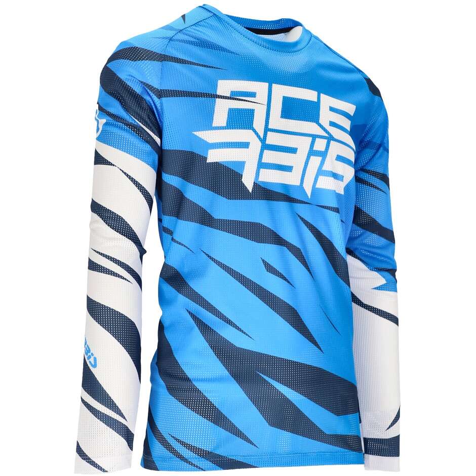 Maglia Moto Mtb Acerbis MX J-WINDY FOUR VENTED Blu Bianco taglia 3XL