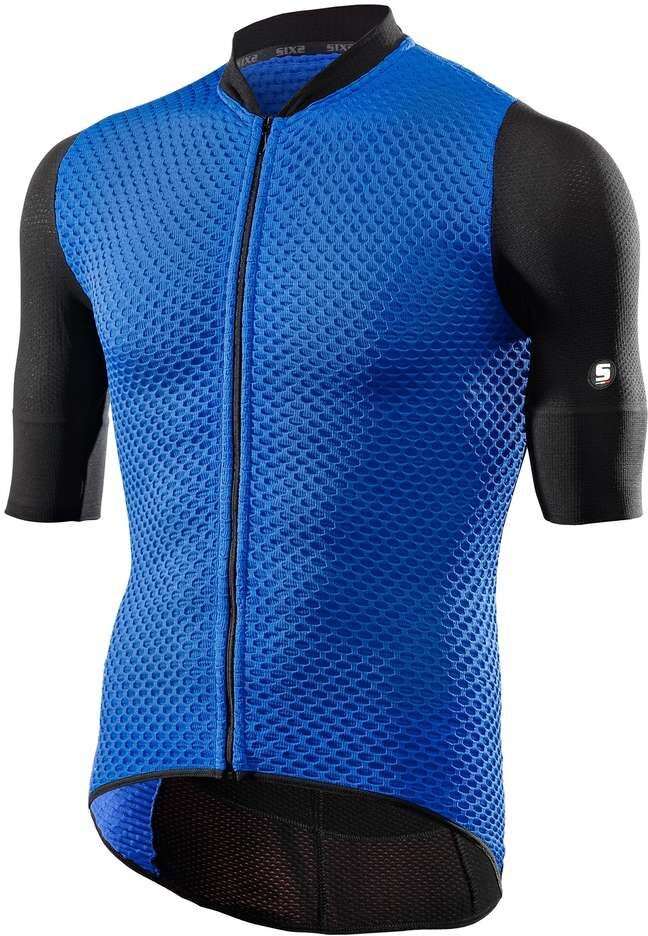 Maglia Tecnica Ciclismo Sixs Mezza Stagione Hive Nero Blu taglia XL