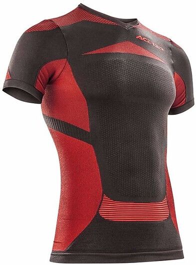 Maglia Tecnica Termica Moto Acerbis X-Body Summer Nero Rossa taglia S/