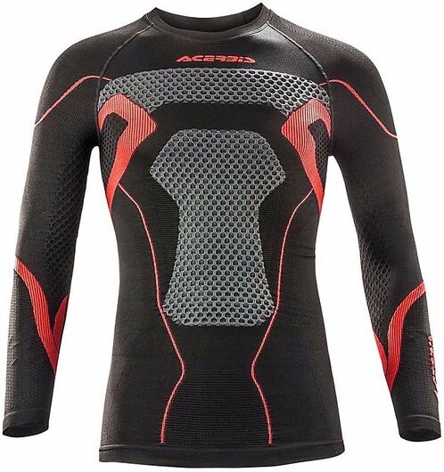 Maglia Tecnica Termica Moto Acerbis X-Body Winter Nero Rossa taglia S/