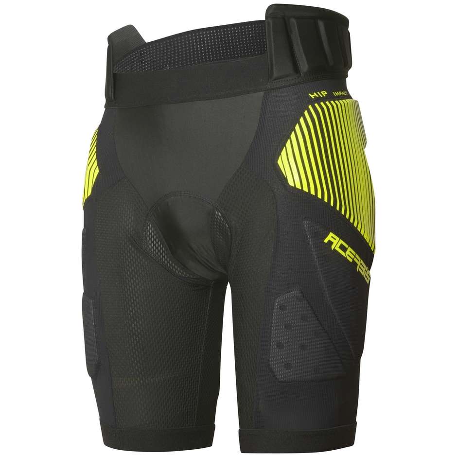 Pantaloncini Protettivi Moto Acerbis SOFT RUSH Nero Giallo taglia S