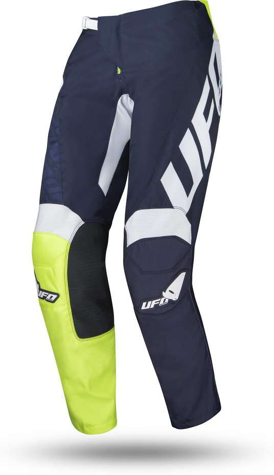 Pantalone Moto Cross Enduro Ufo Modello Indium Blu Verde Flu taglia 46