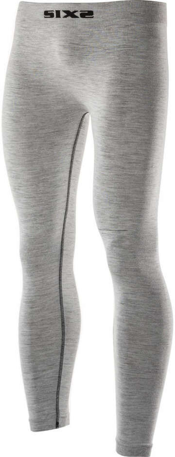 Pantaloni Leggings Lunghe Sixs PNX Carbon Merinos Wool Grigi taglia 2X