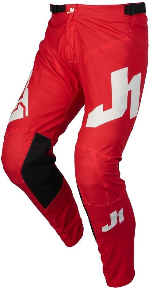 Pantaloni Moto Cross Enduro Just1 J-ESSENTIAL SOLID Rosso taglia 38