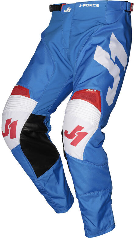 Pantaloni Moto Cross Enduro Just1 J-FORCE Terra Blu Rosso Bi taglia 28