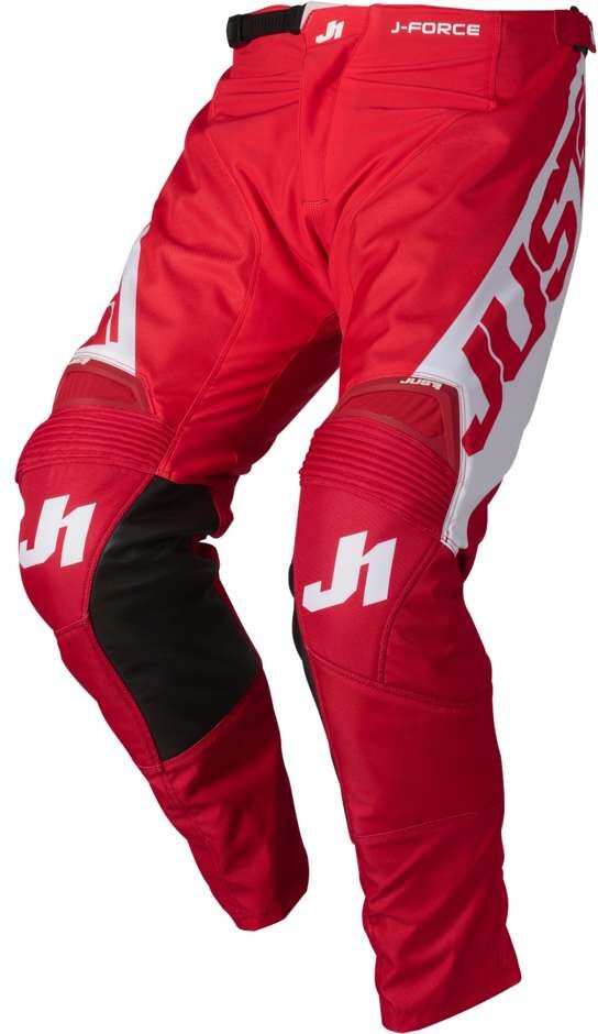 Pantaloni Moto Cross Enduro Just1 J-FORCE Vertigo Nero Rosso taglia 36