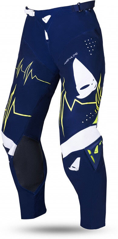 Pantaloni Moto Cross Enduro Ufo SLIM ADRENALINE Blu Giallo F taglia 52