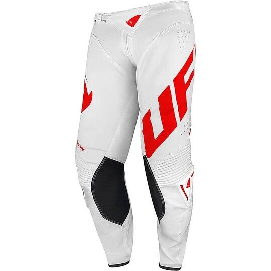 Pantaloni Moto Cross Enduro Ufo SLIM EGON Bianco Rosso taglia 52