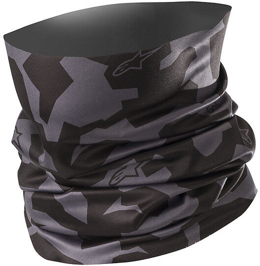 Scaldacollo Leggero Alpinestars CAMO Neck tube Nero Antracit taglia un