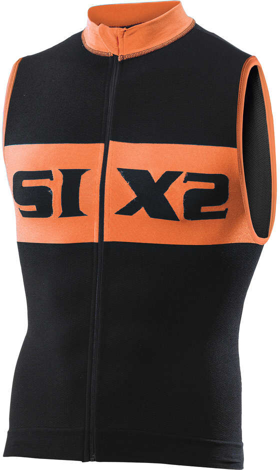 Smanicato Tecnico Activewear Sixs BIKE2 Luxury Nero Arancio taglia S