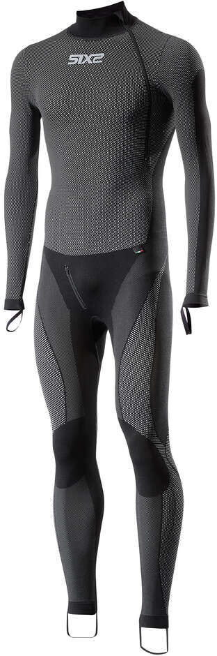 Sottotuta Moto a Lupetto Sixs STX HN V2 Black Carbon taglia XL/2XL