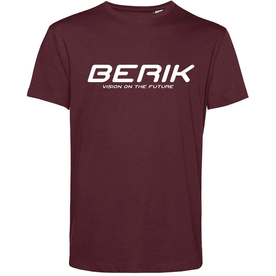 T-Shirt Berik 2.0 Girocollo TEE In Cotone Organico Rosso Bor taglia S