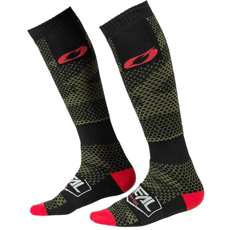 Oneal Calze lunghe oneal pro mx sock moto cross enduro mtb revit covert nero verde