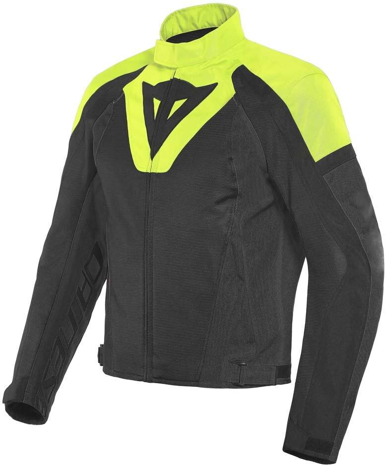 Dainese Giubbotto moto in tessuto estivo dainese levante air tex nero giallo fluo