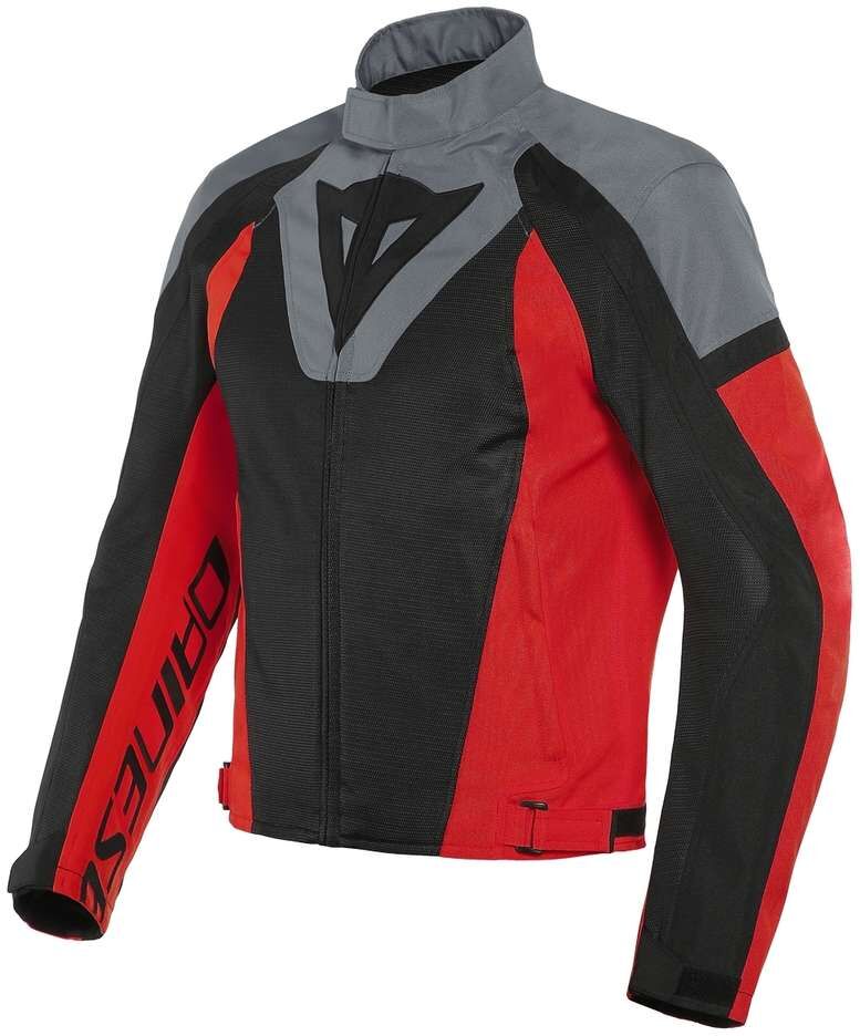 Dainese Giubbotto moto in tessuto estivo dainese levante air tex nero grigio rosso