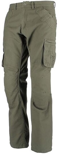 Oj Atmosfere Pantaloni moto in tessuto oj cargo verde militare