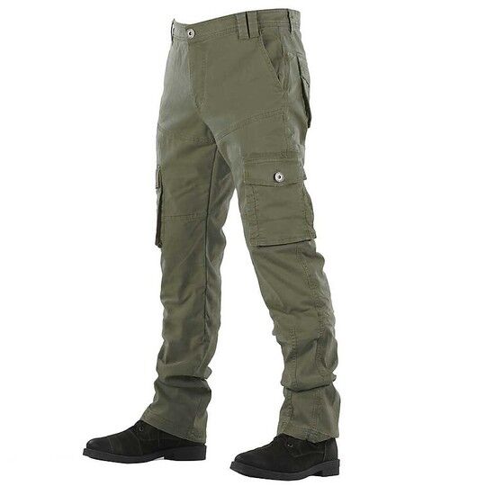 Overlap Pantaloni moto overlap all road carpenter vintage khaki ce