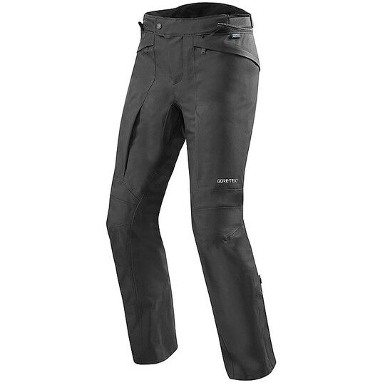 Rev'it Pantaloni moto touring in gore-tex rev'it globe gtx nero accorciati