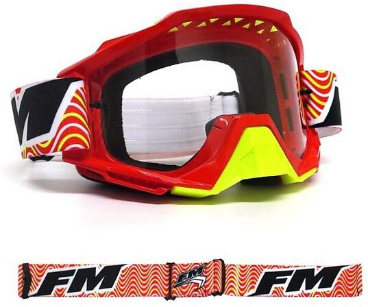Fm racing Maschera moto cross enduro fm racing robin rossa Fm racing Maschera moto cross enduro fm racing robin rossa