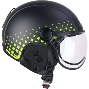 Casco Bici CGM 801S EBI TONE Nero Giallo fluo opaco taglia L