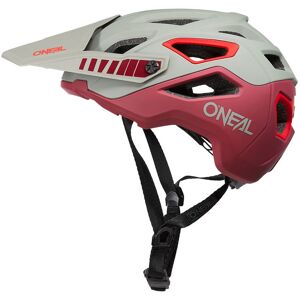 Casco Bici Oneal PIKE Helmet SOLID V.23 Grigio Rosso taglia L/XL