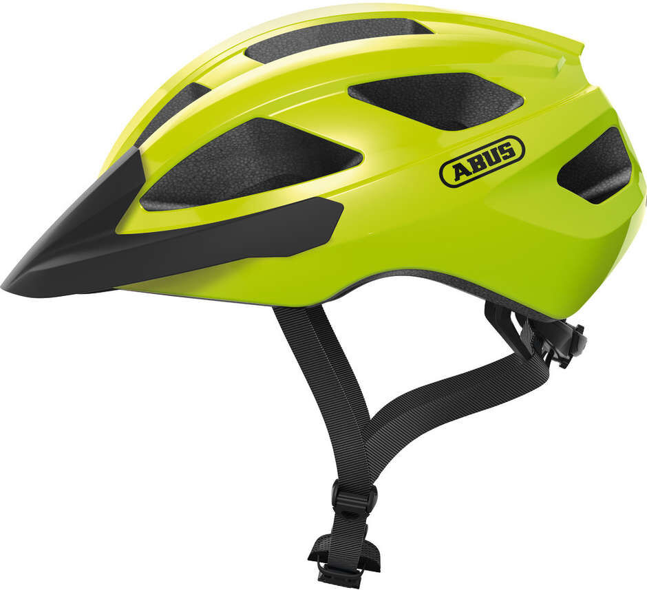 casco bici abus strada all round macator signal giallo taglia l