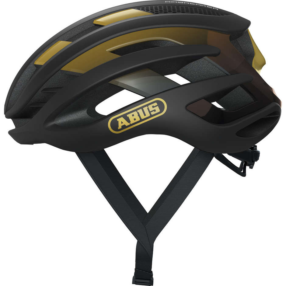 Casco Bici Abus Airbreaker Strada 2020 Nero oro taglia S