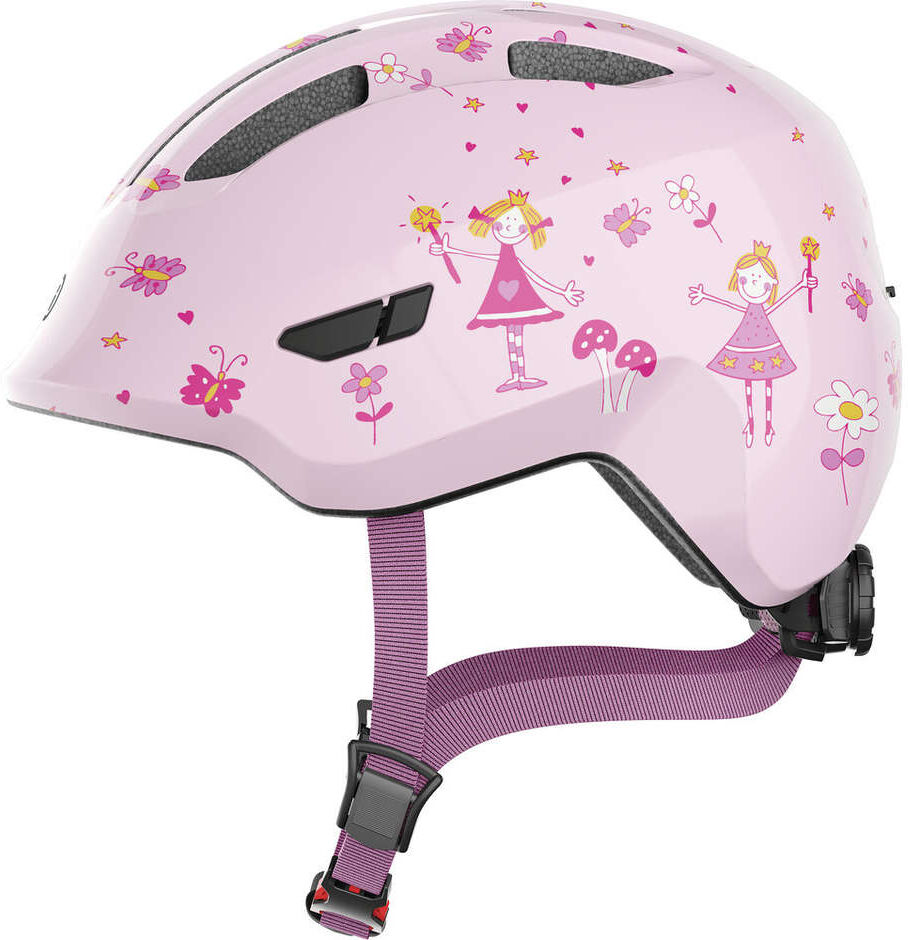 Casco Bici Abus Bambino SMILEY 3.0 Rose Princess taglia M