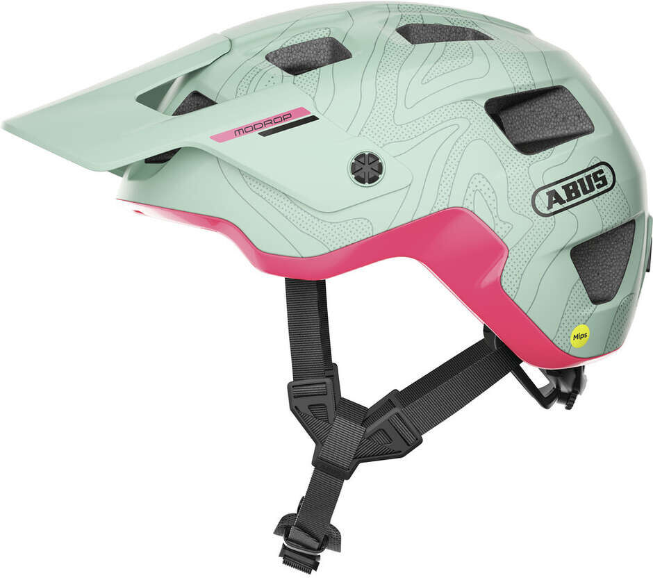 Casco Bici Abus MTB MODROP MIPS Iced Mint taglia M