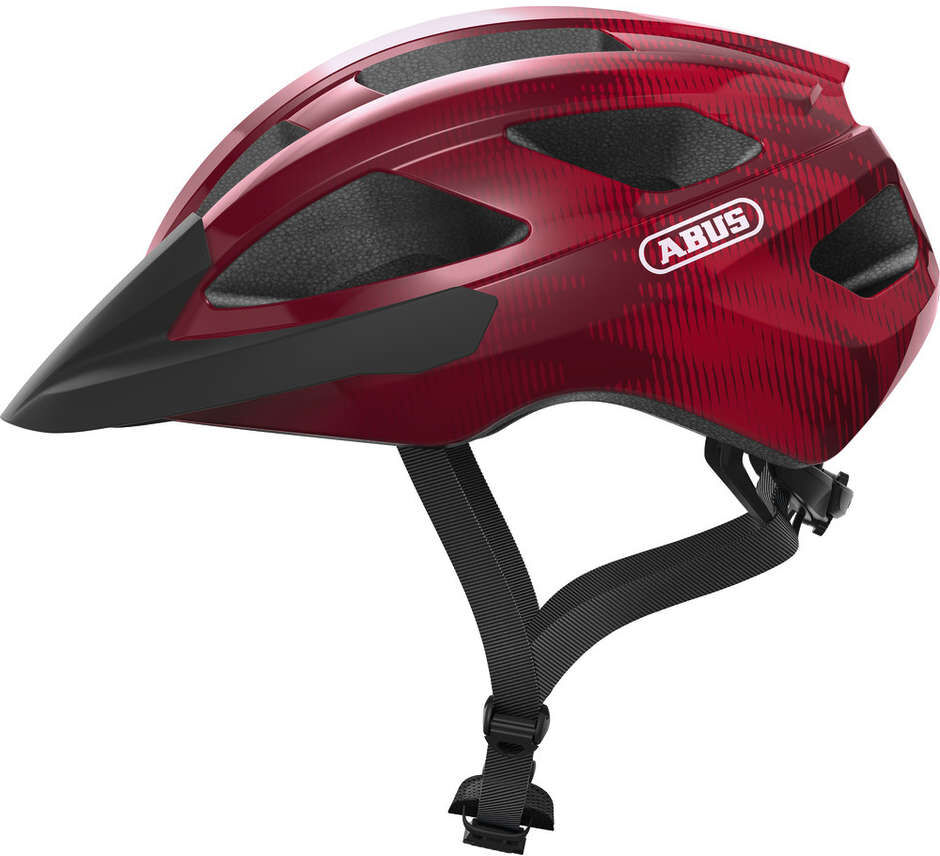 Casco Bici Abus Strada All Round Macator Rosso Bordeaux taglia S