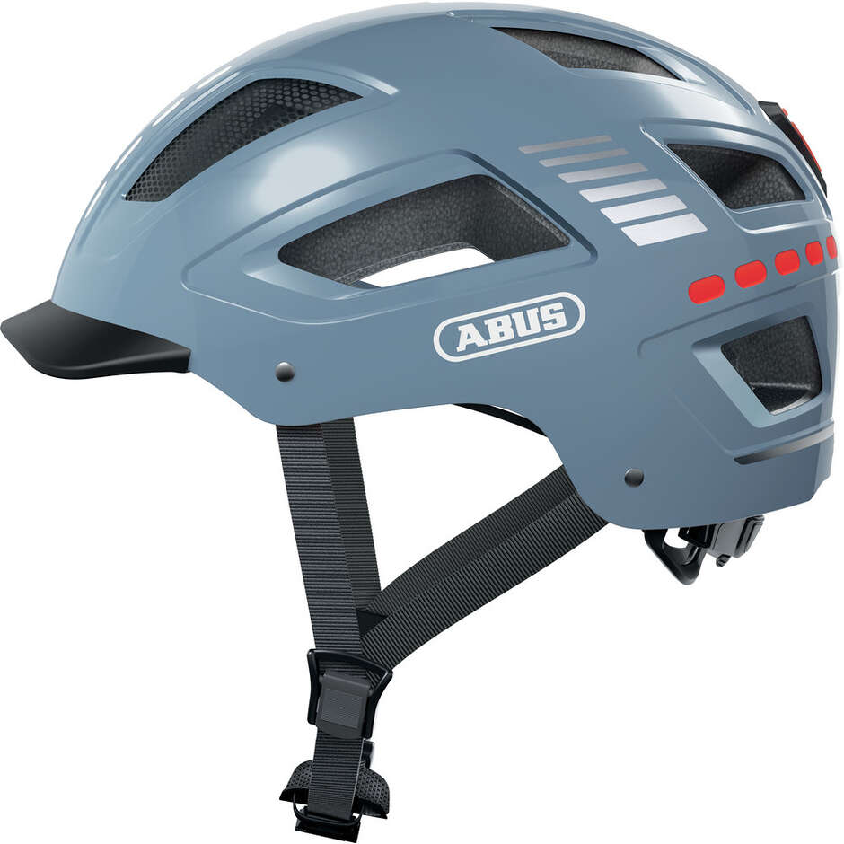 Casco Bici Abus Urban HYBAN 2.0 LED Signal Glacier taglia L