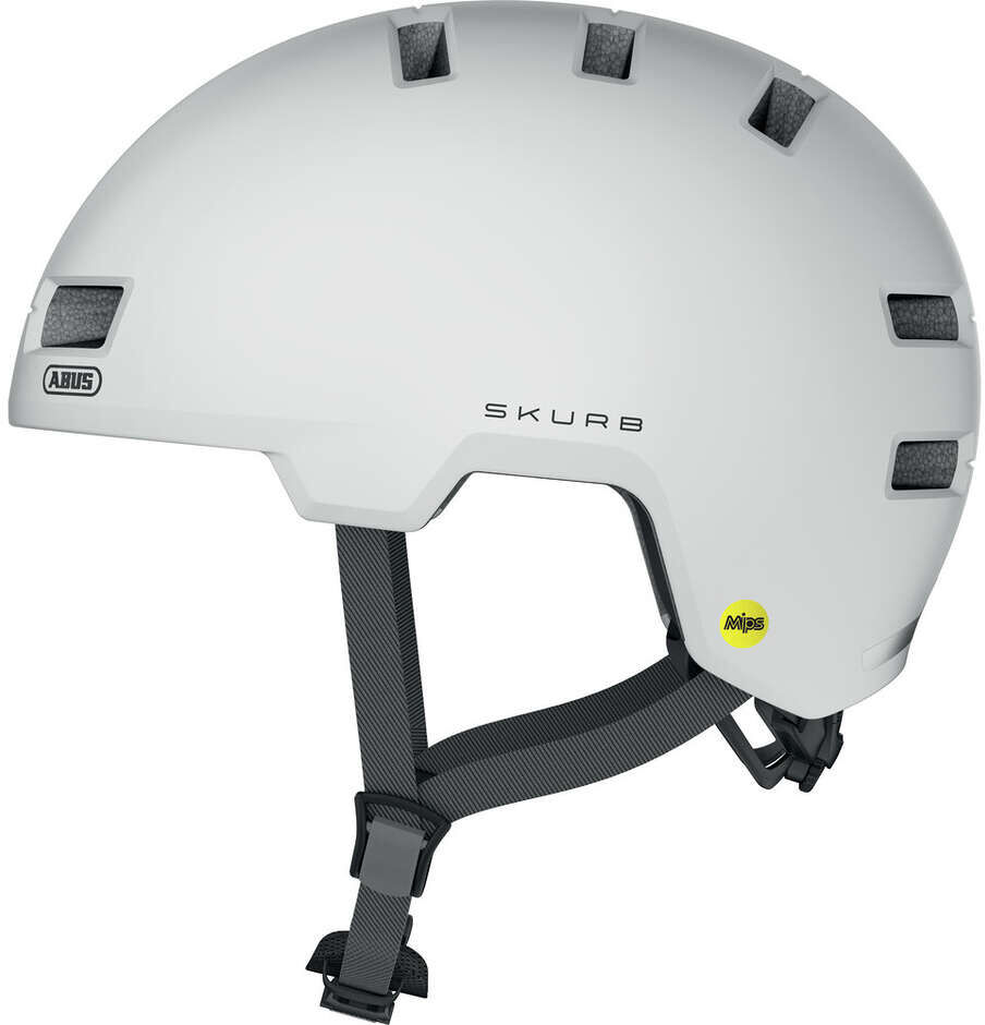 Casco Bici Abus Urban SKURB MIPS Polar White taglia L