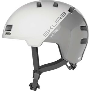 Casco Bici Abus Urban SKURB ACE Silver White taglia S Casco Bici Abus Urban SKURB ACE Silver White taglia S
