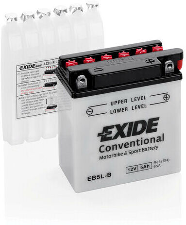 Lampa Batteria Moto 12V - Exide Bike Conventional - 5 Ah-65A taglia unica