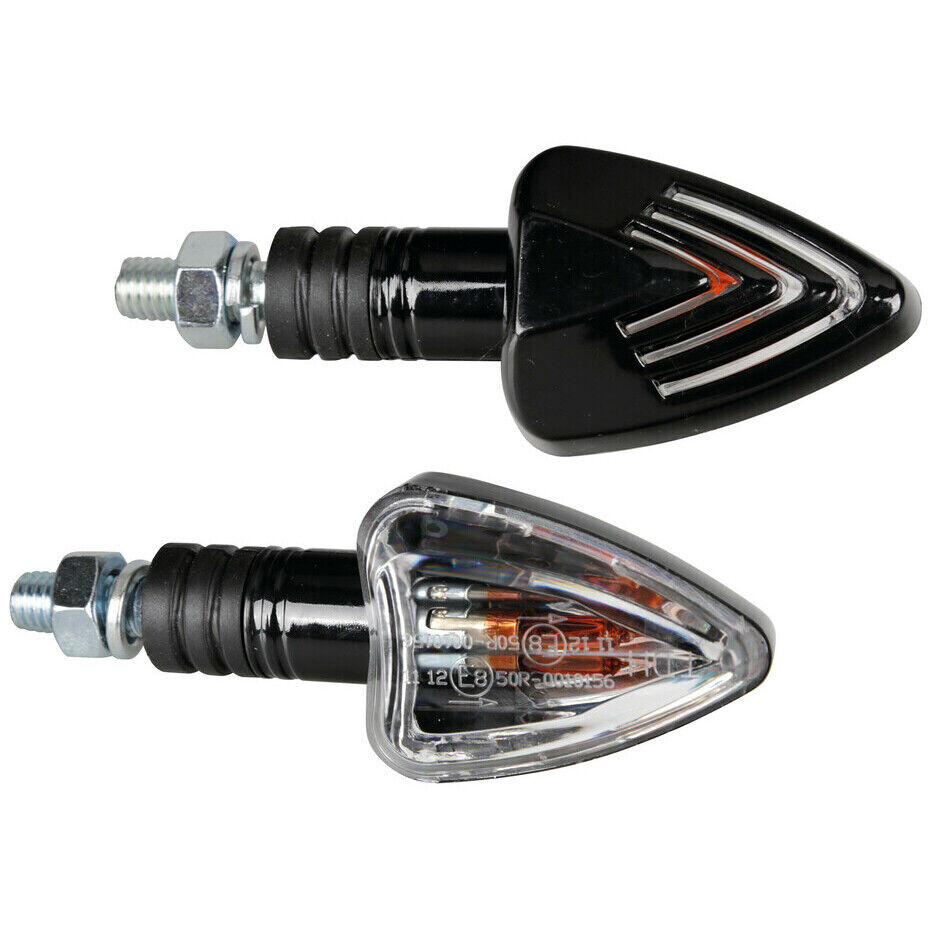 Coppia Di Frecce Moto Lampa Focal 21W Nero taglia unica