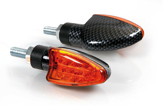 Coppia Frecce Moto a Led 12v Lampa 90124 ARROW Carbon taglia unica